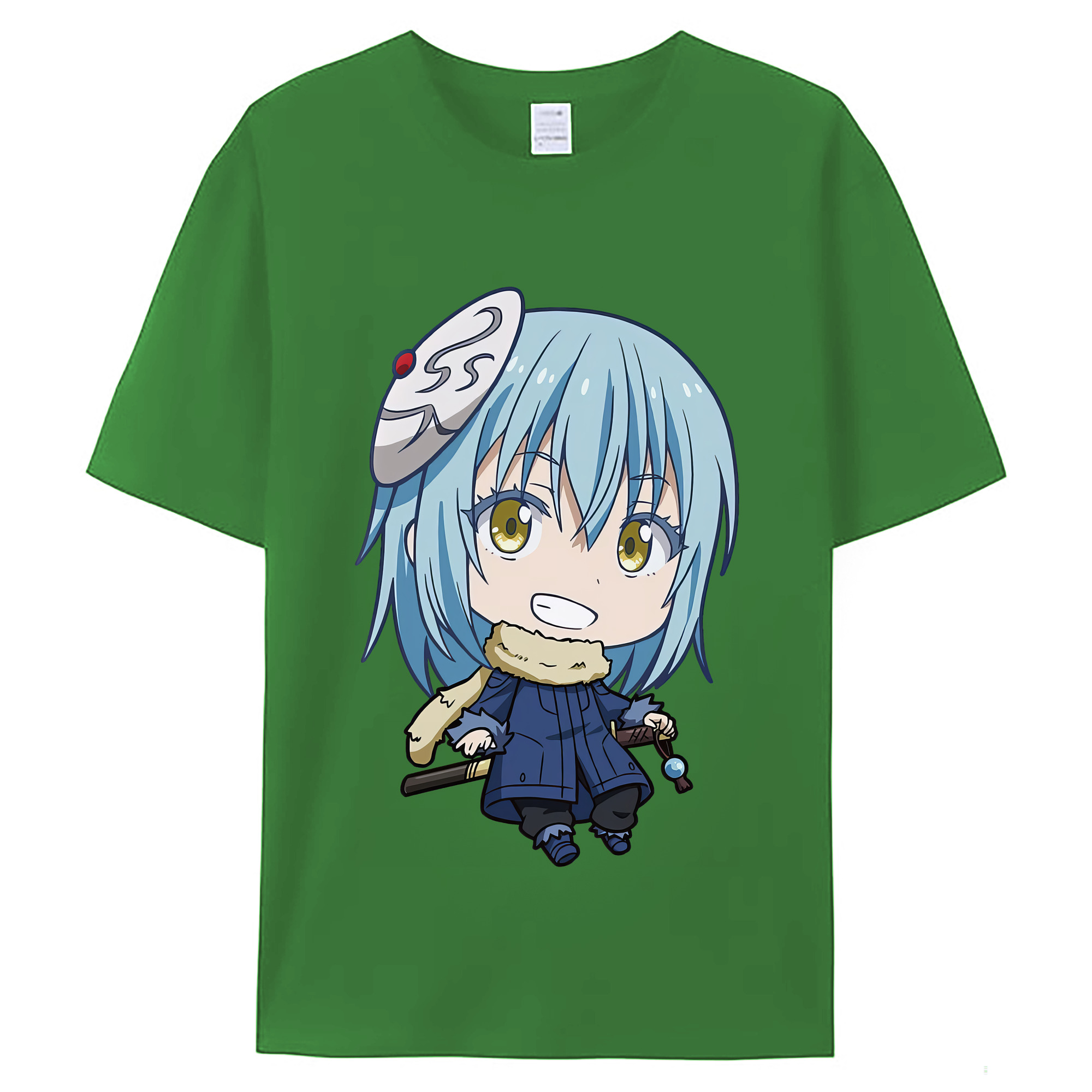 （画像用） 転スラ Regarding Reincarnated to Slime レディースカジュアルプリントTシャツ（綿100％）